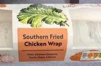 Southern fried chicken wrap