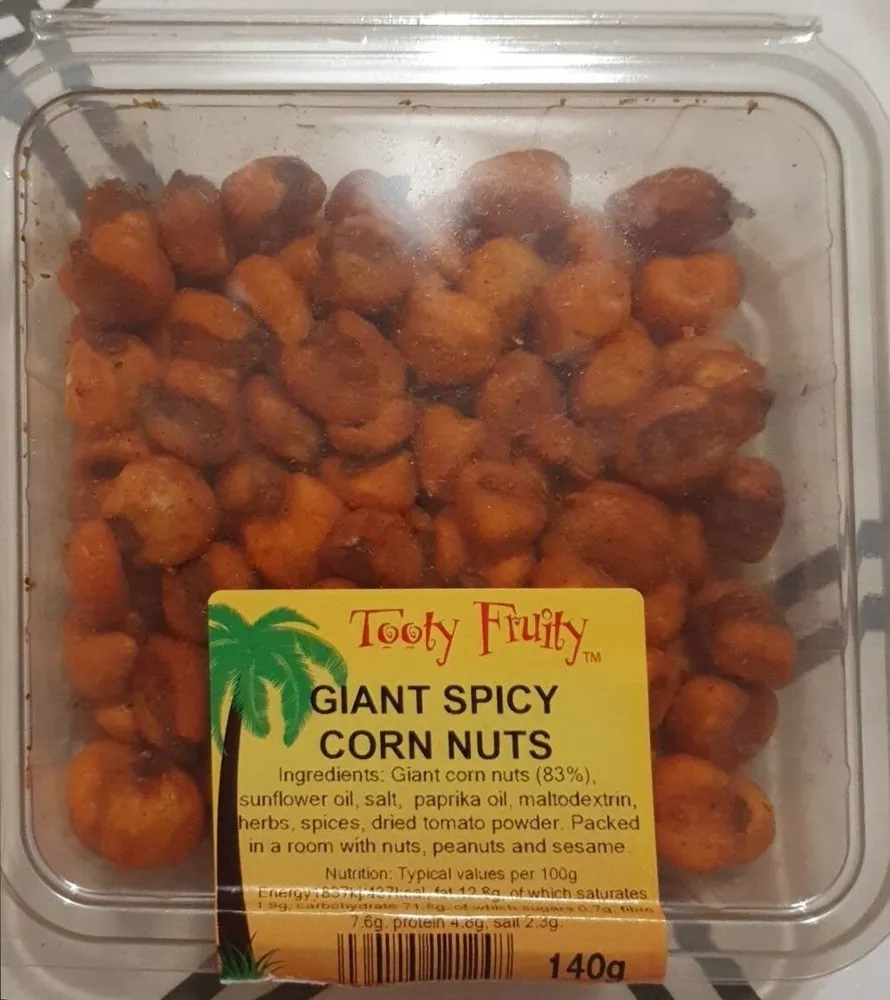 Giant spicy corn nuts