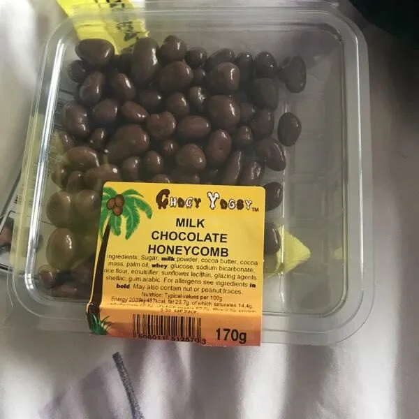 Milk chocolate honeycomb
