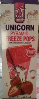 Unicorn pyramid freeze pops