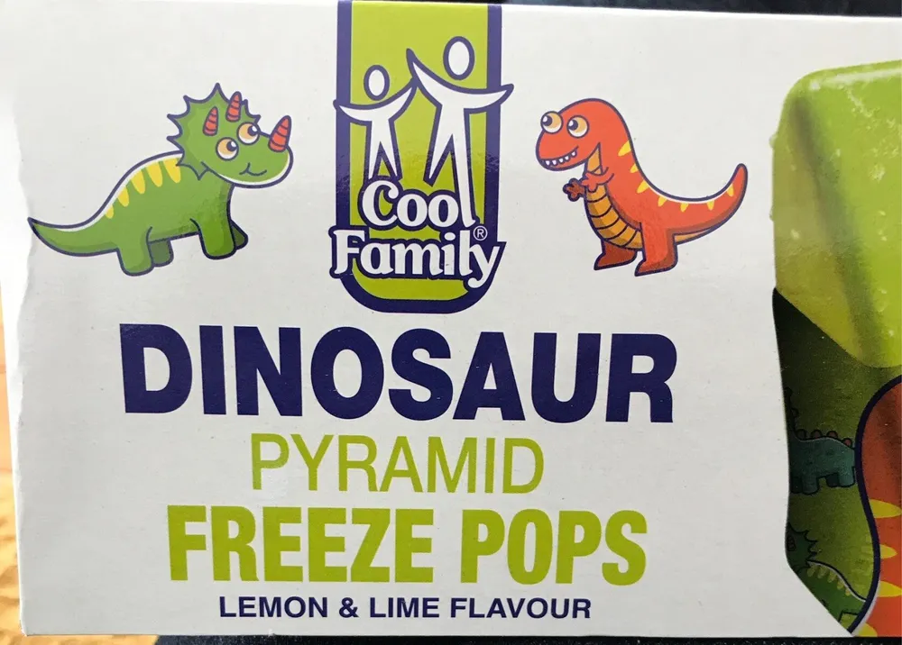 Dinosaur pyramid freeze pops
