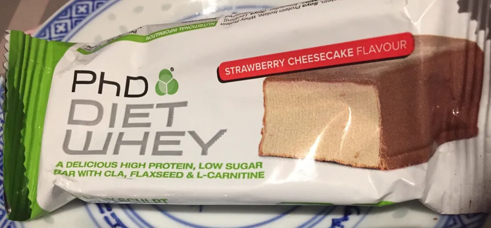 Diet whey strawberry cheesecake