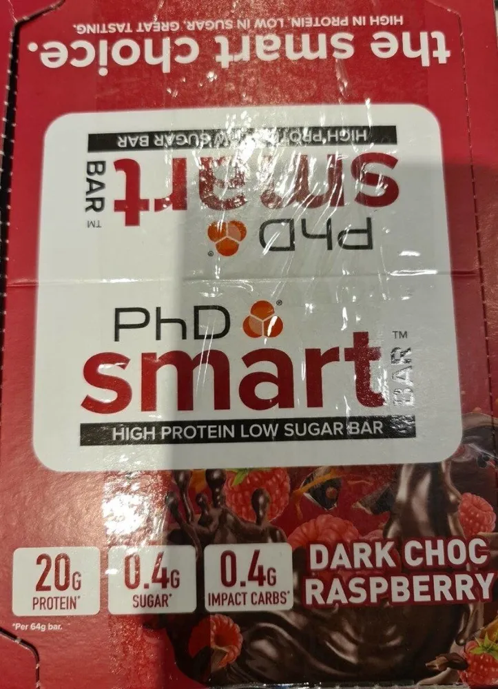 Phd Smart Bar dark choc raspebrry