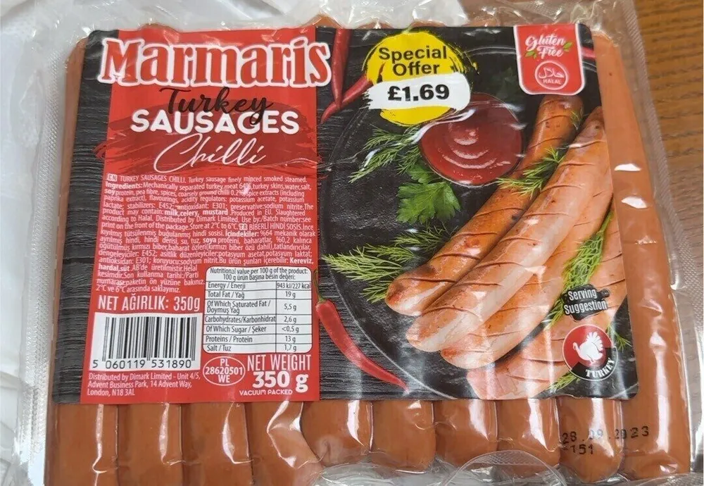 Turkey sausages