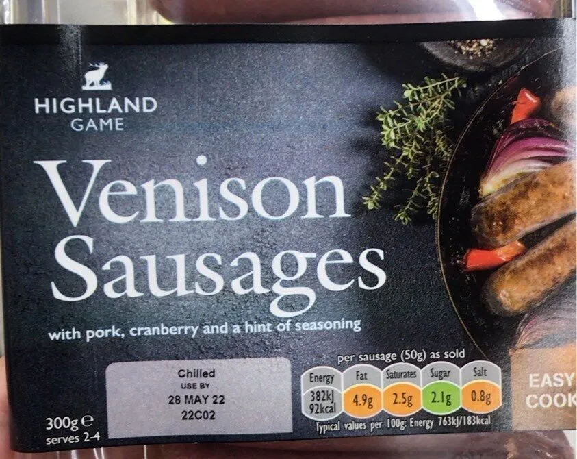 Venison Sausages