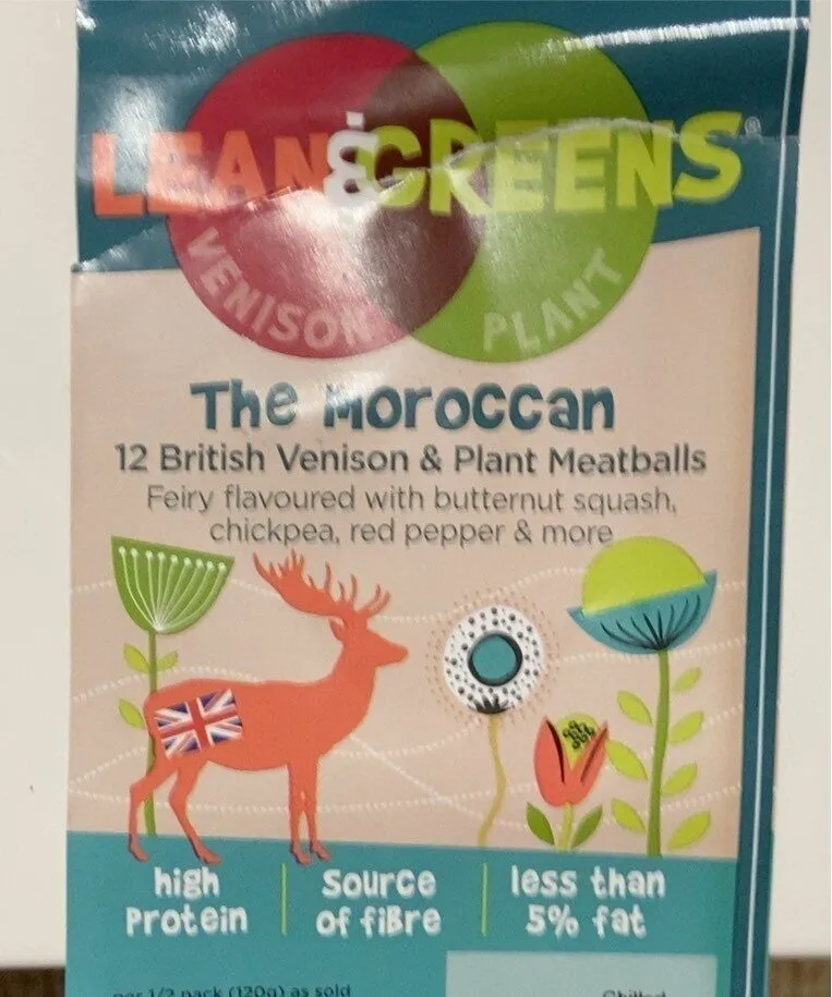 The moroccan british venison & plant meatballs