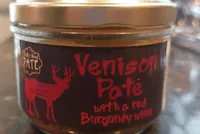 Venison Pate with a red wine Burbundy wine
