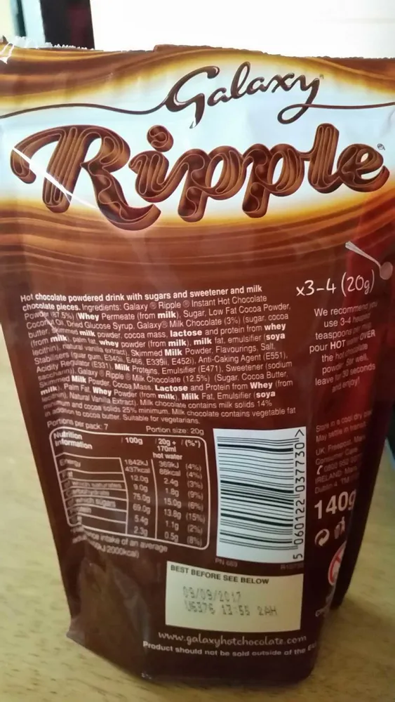 Galaxy Ripple Instant Hot Chocolate
