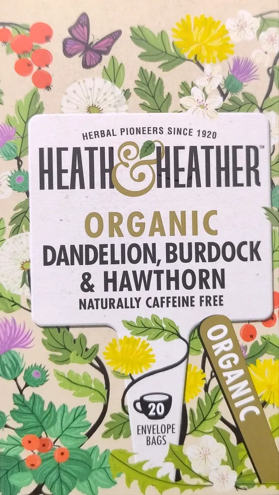 Organic Dandelion Burdock &Hawthorn Herbal Tea