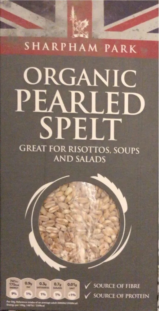 Organic pearled spelt