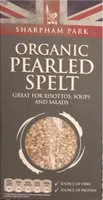 Organic pearled spelt