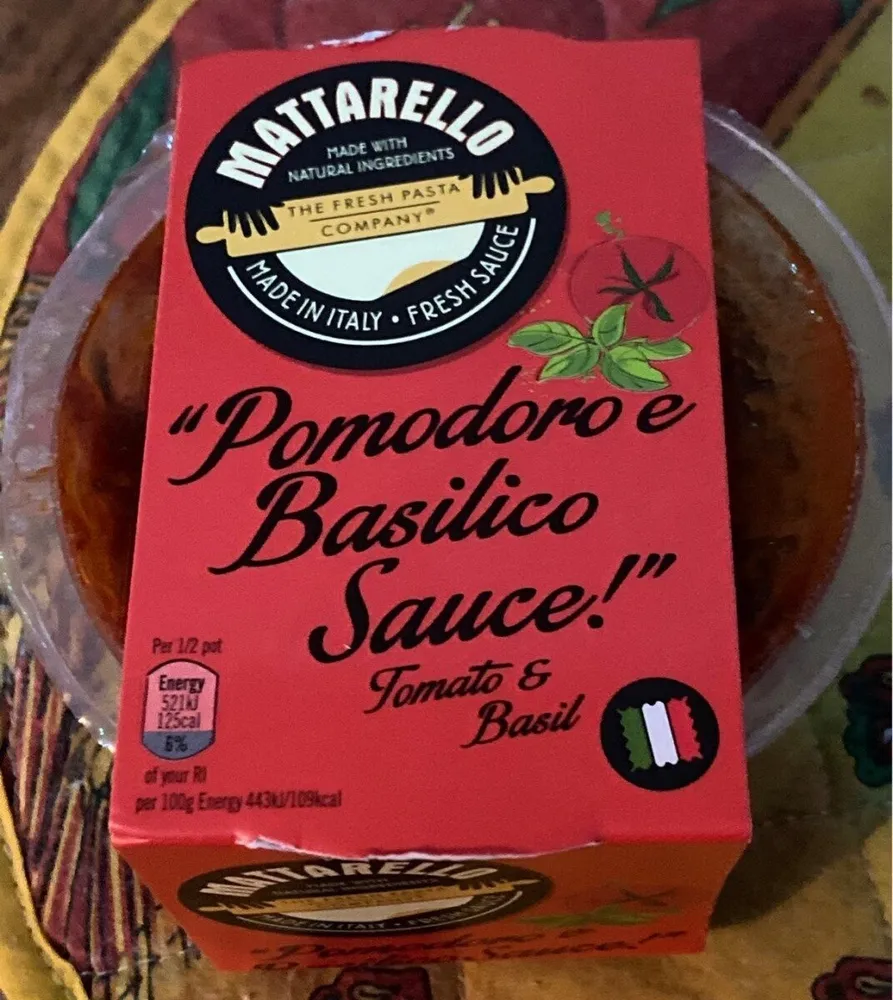 Pomodoro e basilico sauce