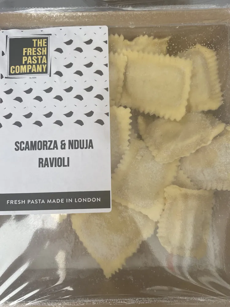 Scampers & Nduja Round Ravioli