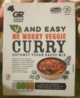 No worry veggie curry vegan sauce mix