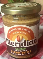 Meridian Organic Smooth Peanut Butter - No Added Sugar imp