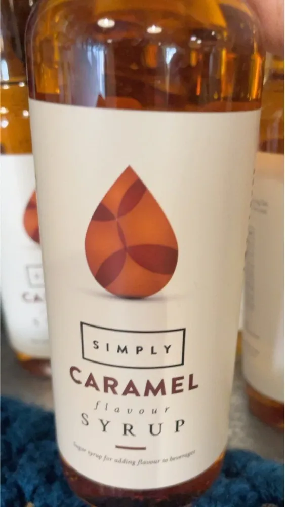Simply caramel flavour syrup
