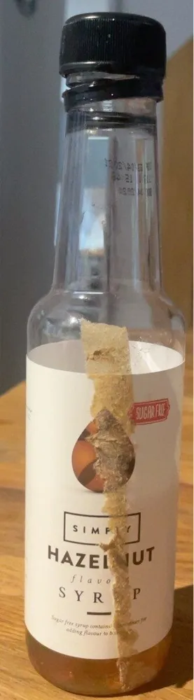 Simply hazelnut flavour syrup