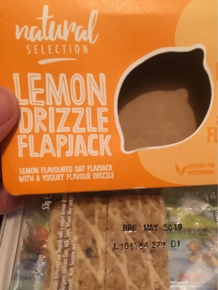 Lemon drizzle flapjack