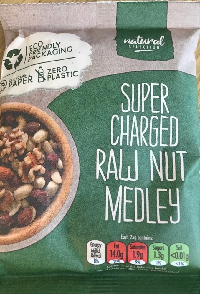 Super charged raw nut medley