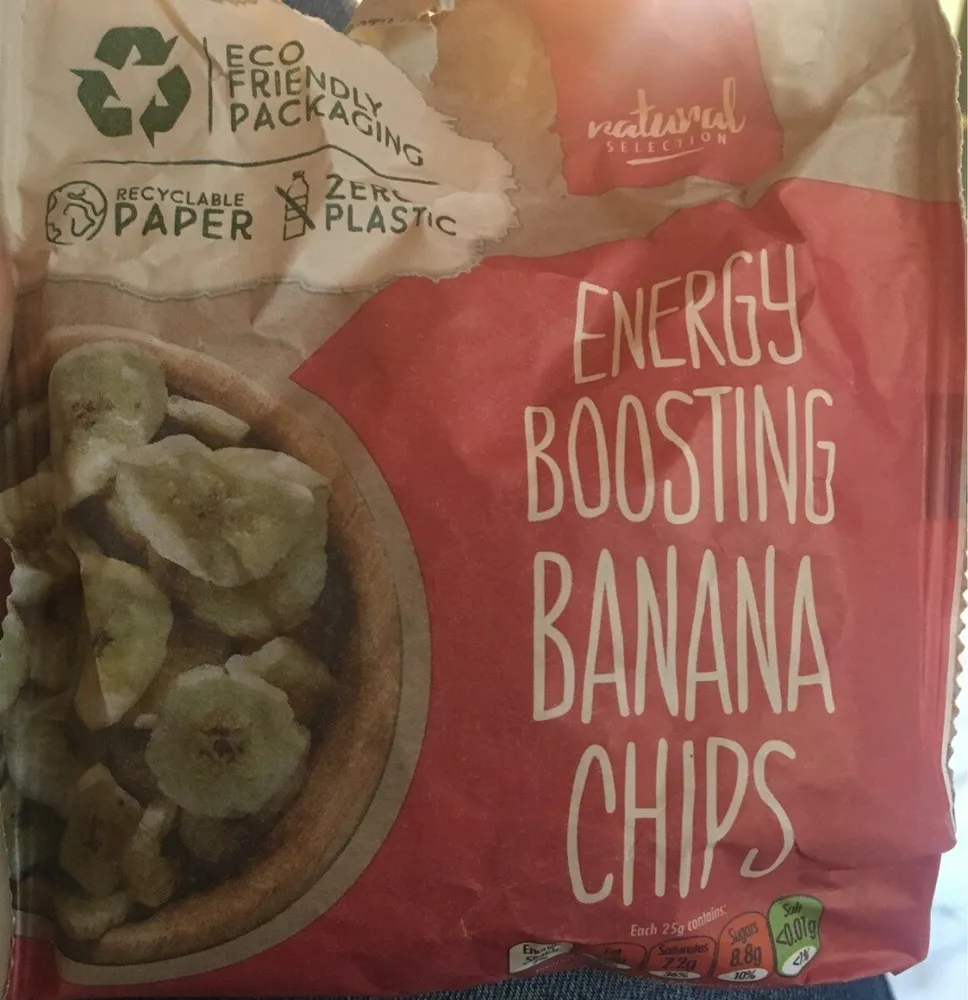 Energy boosting banana chips