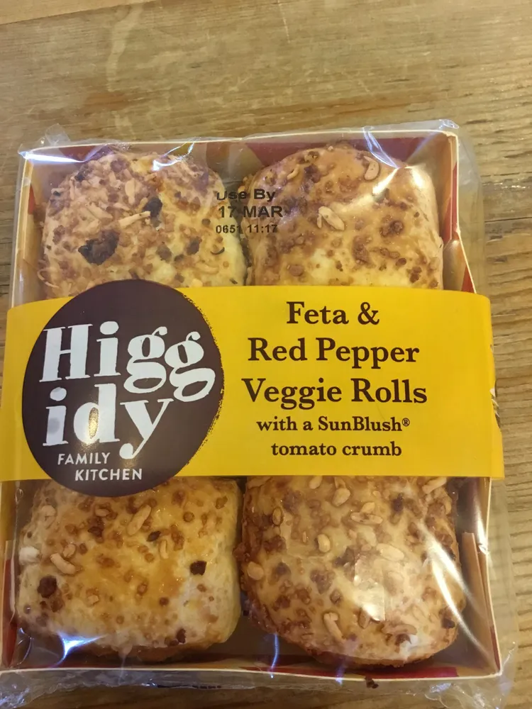 Feta & Red pepper veggie rolls