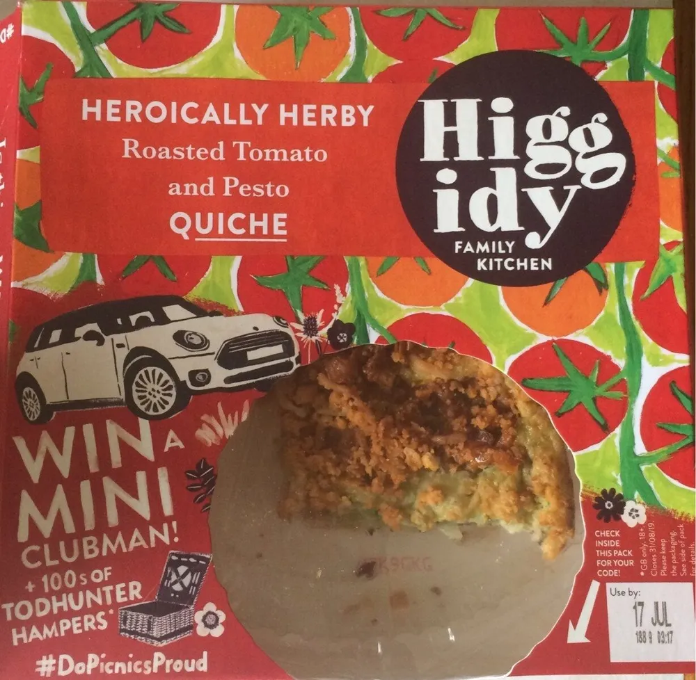 Heroically Herby Roasted Tomato and Pesto Quiche