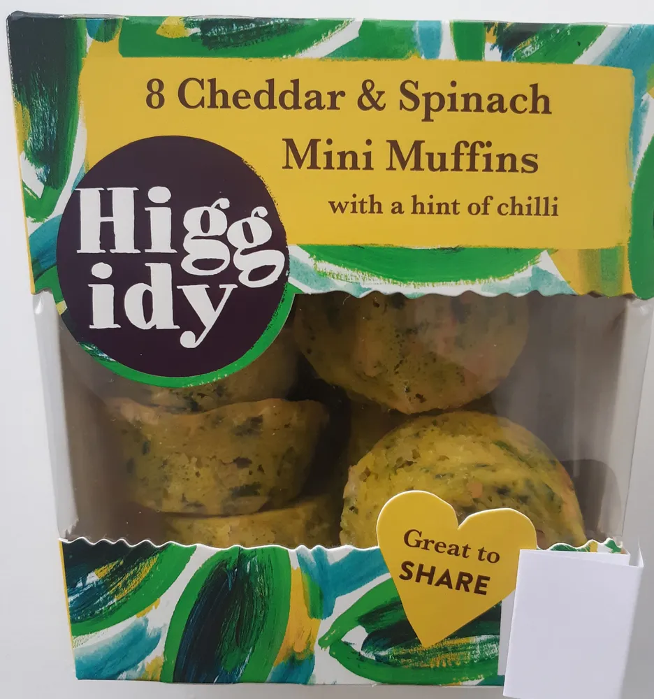 cheddar & spinach mini muffins