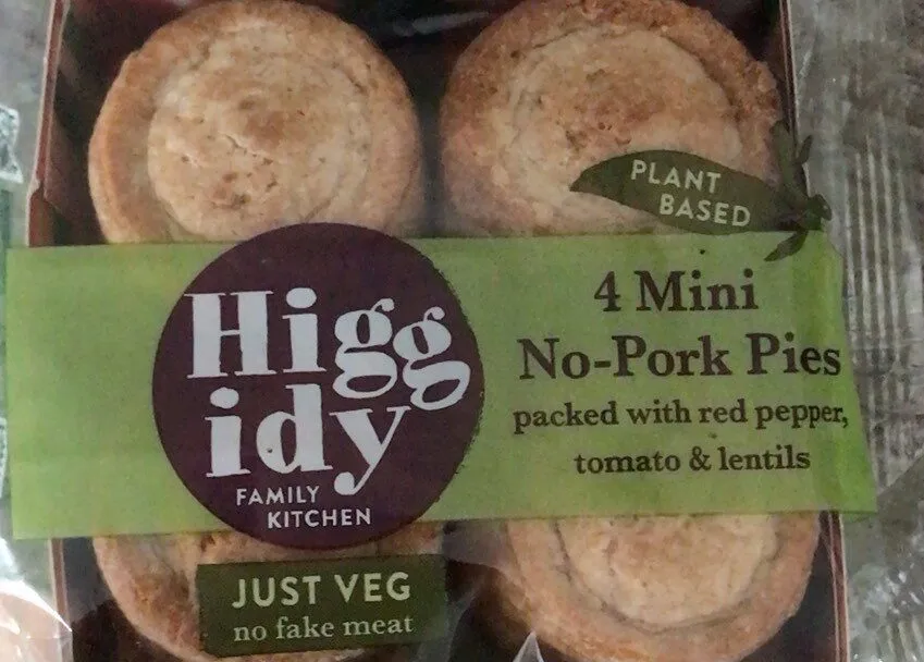 Higgidy 4 mini no pork pies