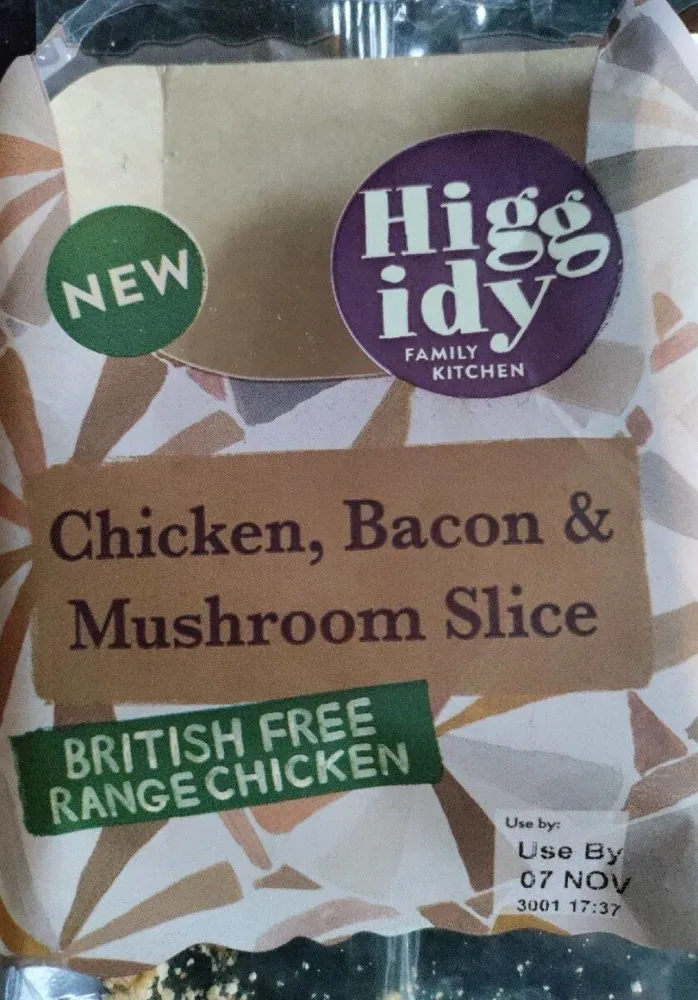 Chicken bacon & mushroom slice