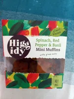 Spinach, red pepper & basil mini muffins