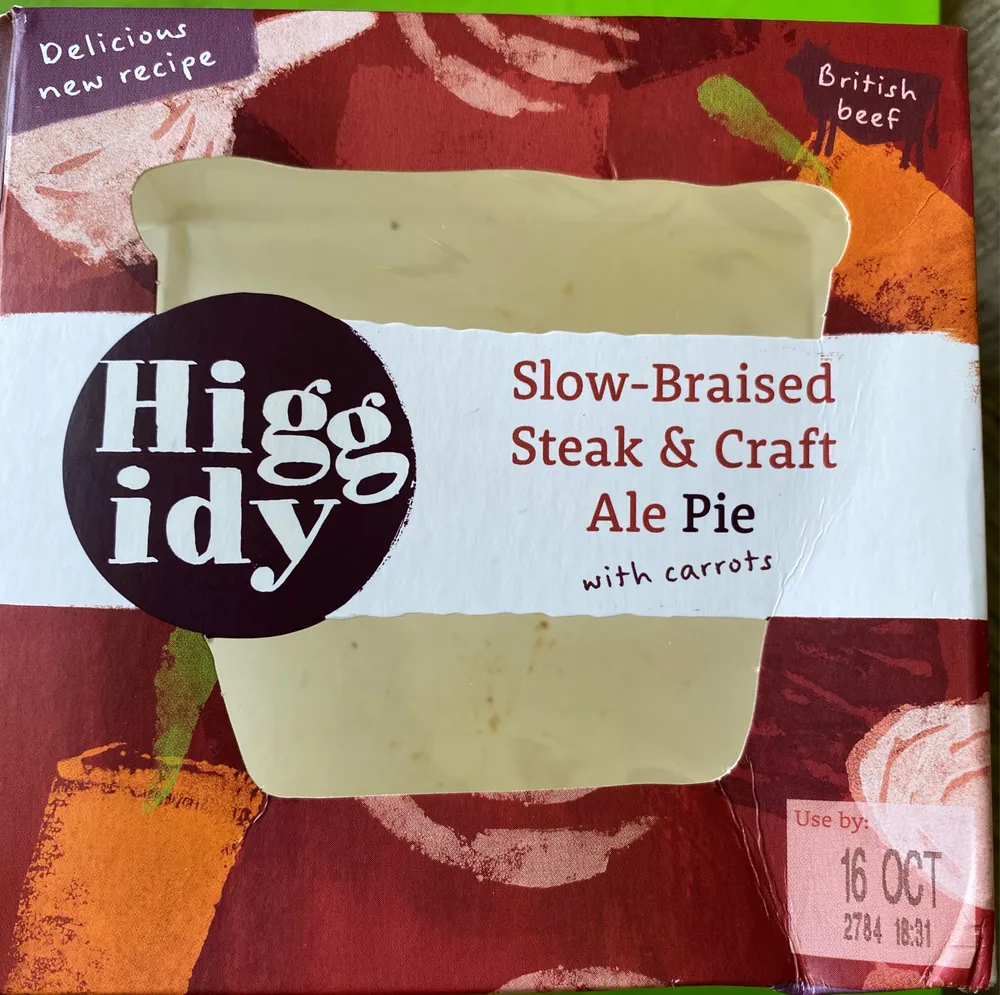 slow braised steak & craft ale pie