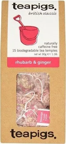 Rhubarb & Ginger Biodegradable Tea Temples