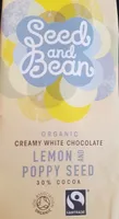 ORGANIC CREAMY WHOTE CHOCOLATE LEMON AND POPPY SEED