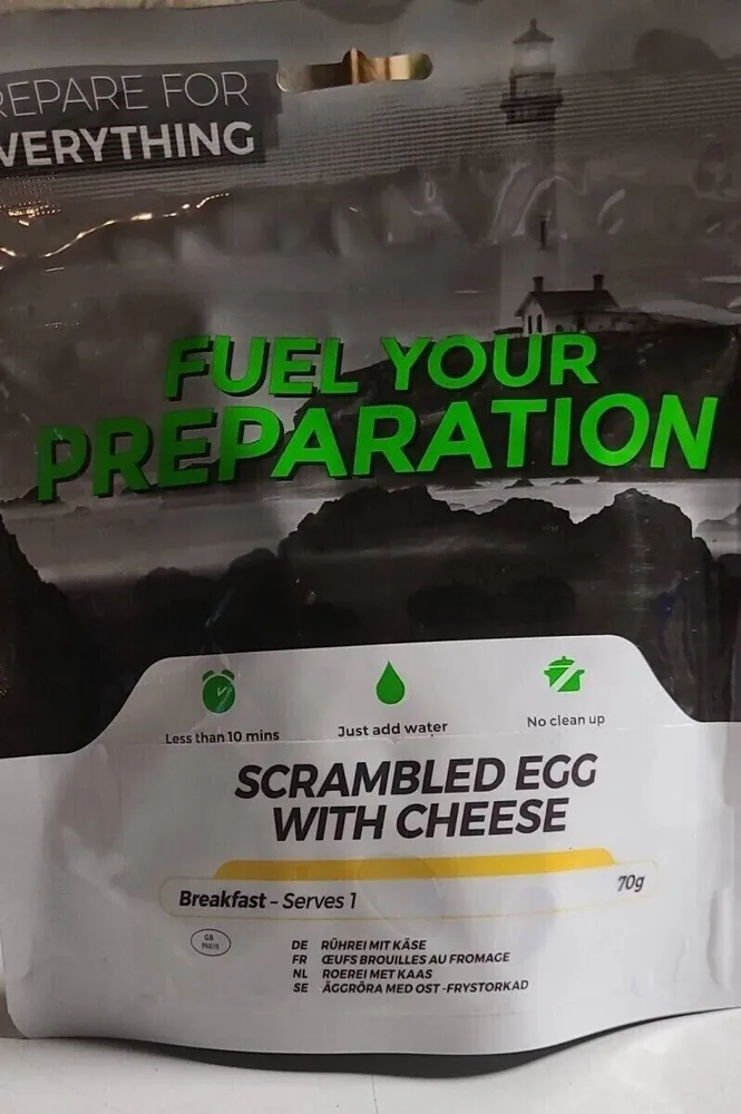 Scrabble egg with cheese