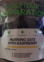 Morning oats with raspberry