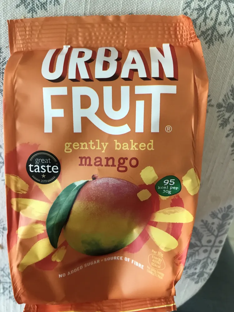 Gently baked mango