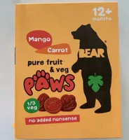 Pure fruit and veg paws