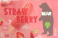 BEAR Strawberry Fruit Lollies