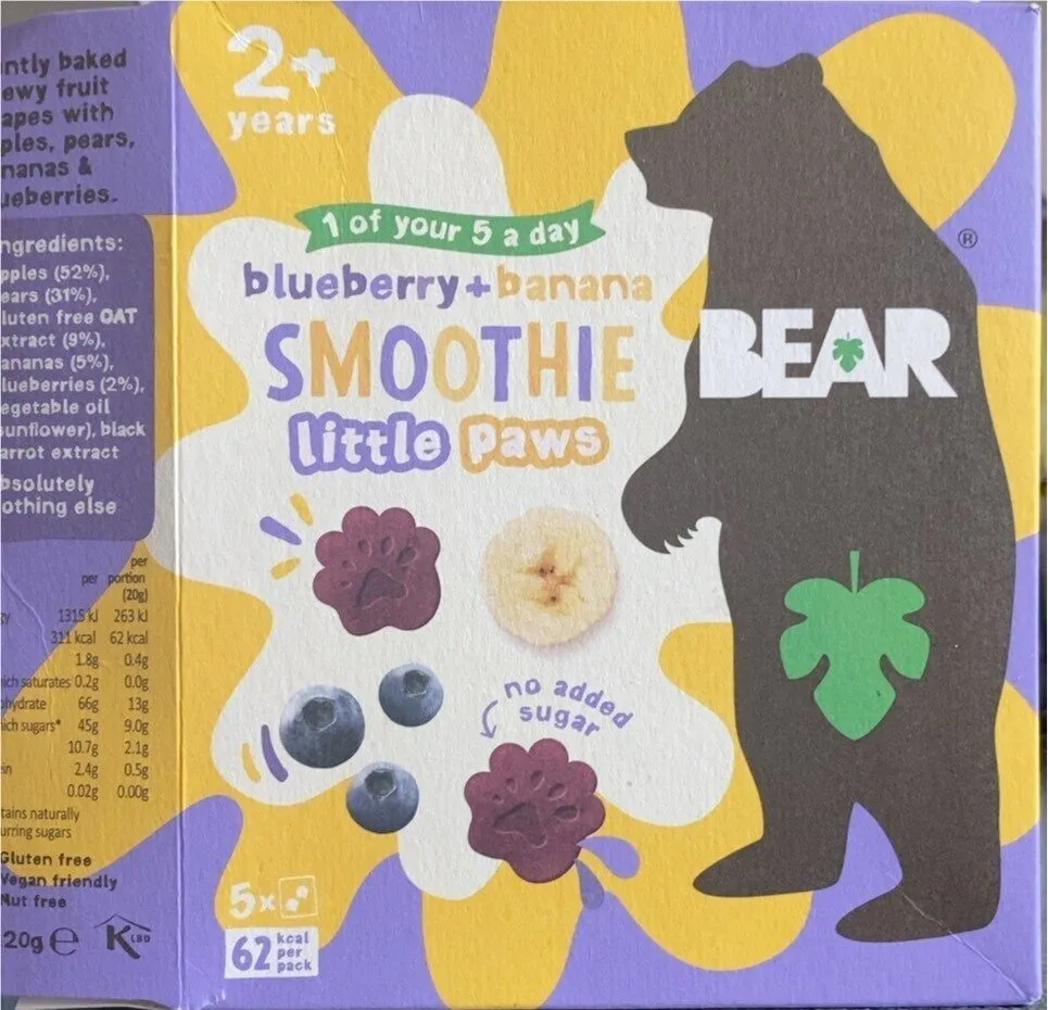 Blueberry & banana snoothie little paws