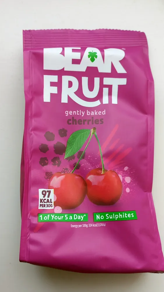 Gently baked cherries