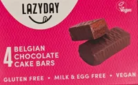 Belgian chocolate cake bars