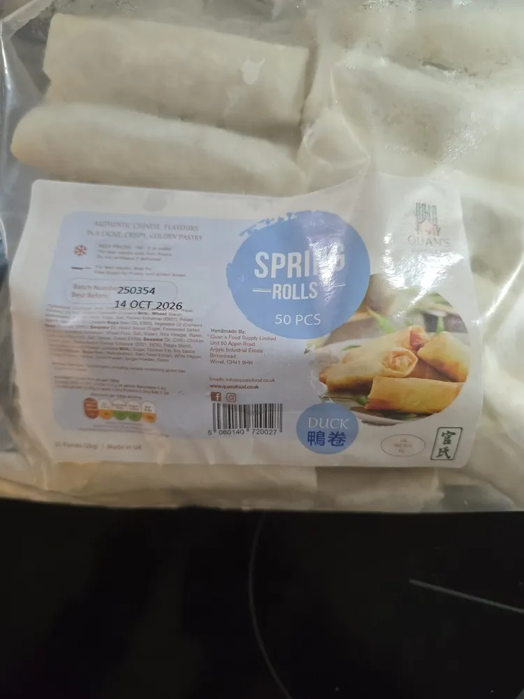 Duck Spring Rolls
