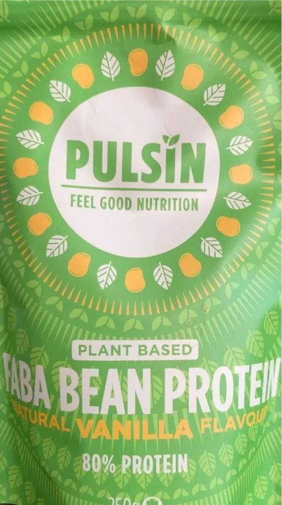 Faba bean protein natural vanilla flavour