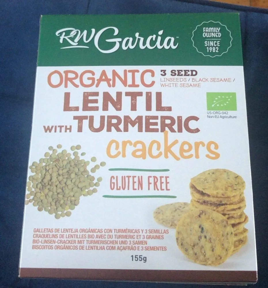 Lentil and Tunmeric crackers