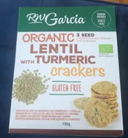 Lentil and Tunmeric crackers