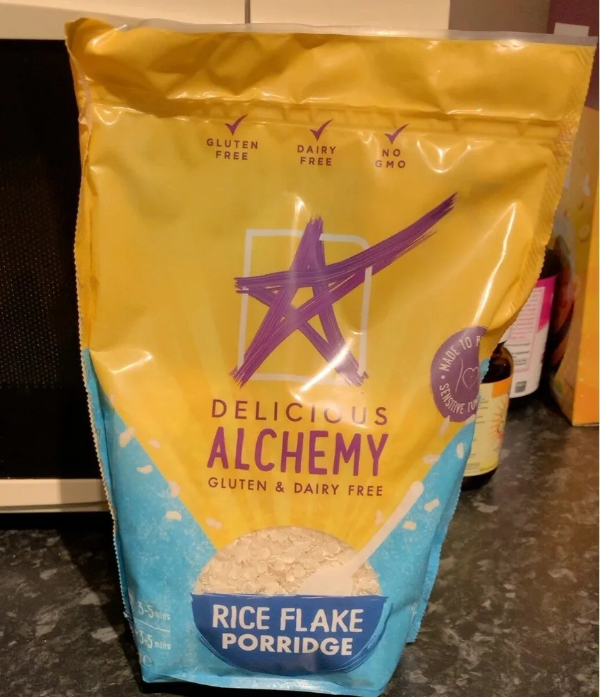 Rice flake porridge