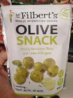 Bulk Deal 8 X Mr Filberts Green Olives Lemon & Oregano