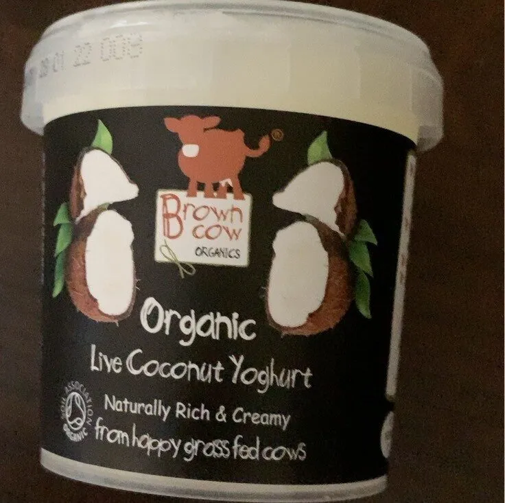 Organic live coconut yoghurt