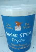 Greek style organic yoghurt