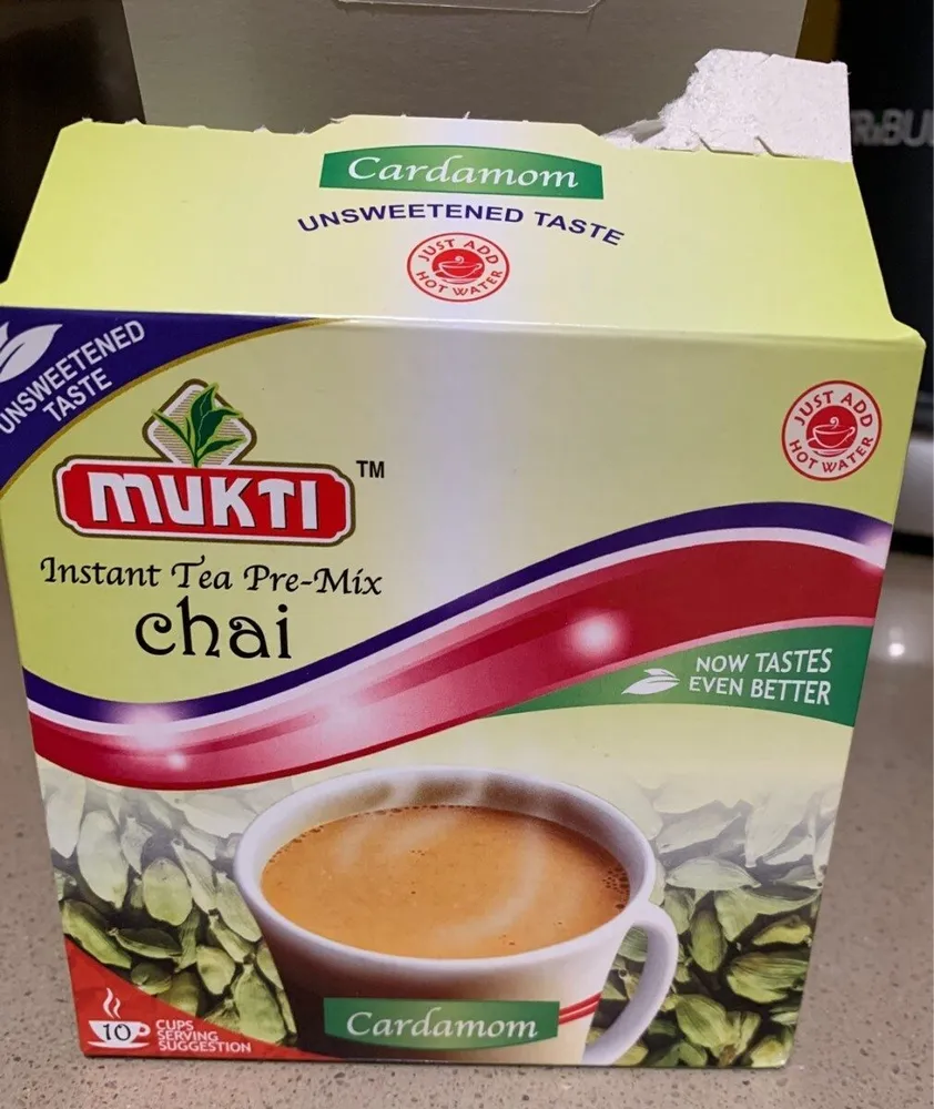 Mukti Instant Cardamom Unsweetened Chai Pre-mix